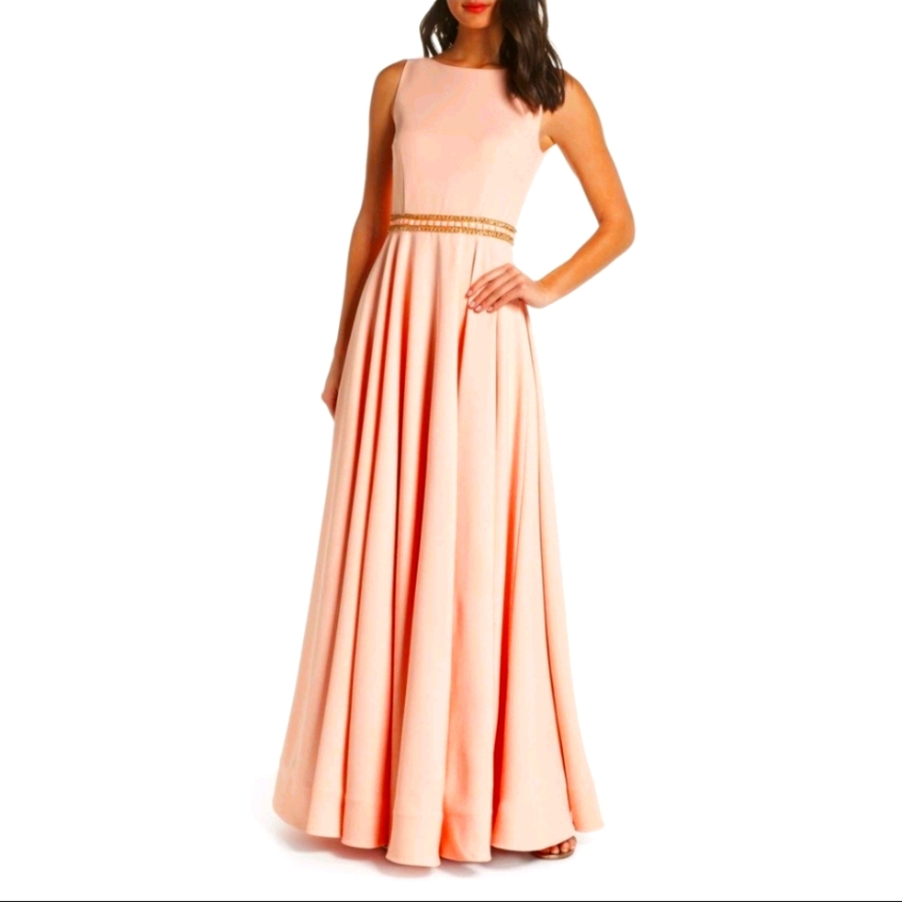 Leena for Mac Dugal peach gown 10
